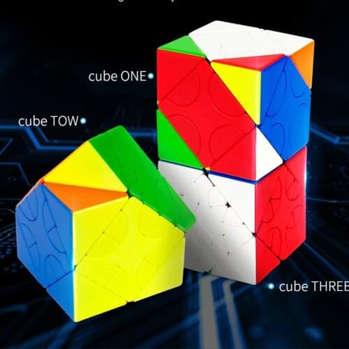 MoYu Oblique Turning Speed Magic Cube Skew HunYuan One Two Three Professional Cube Puzzles Toys For Adult Antistress Toys