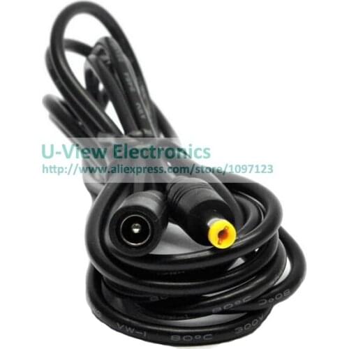NCHTEK DC 5.5x2.1MM Male to Female Plug DC Power Extension Cord/Cable About 5M/Free Shipping/2PCS
