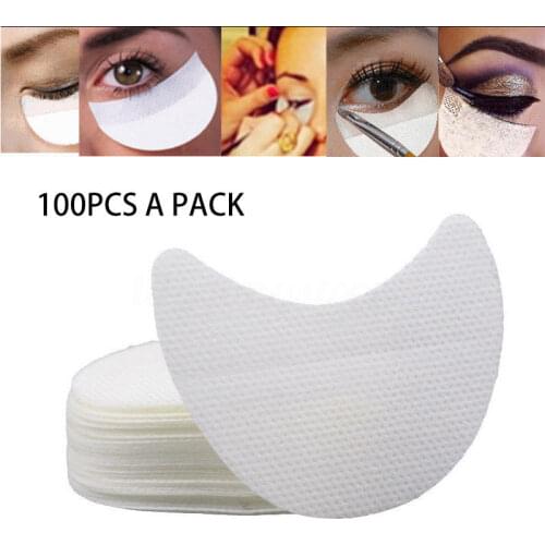 100pcs/set Eyeshadow Shields Under Eye Patches Disposable Eyelash Extensions Pads Protect Pad Eyes Lips Eye Makeup Tool