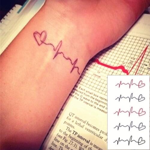 SHNAPIGN Heart to Heart Flash Tattoo Hand Sticker 10.5*6cm Small Waterproof Henna Beauty Temporary Body Art FREE SHIPPING