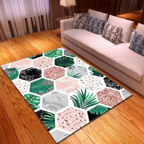 Nordic Green Pastoral Style 3D Carpets for Living Room Bedroom Area Rugs Mats Sofa Coffee Table Cushion Balcony Bedside Blanket