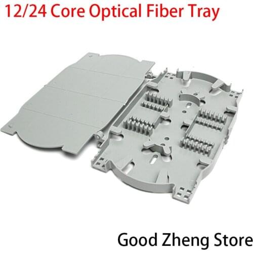 12/24 cores Fiber Optic Splice Tray termination box pigtail fiber splicing plate