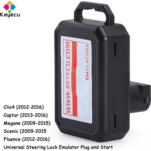 KEYECU Universal Steering Lock Emulator Plug and Start for Renault Fluence Megane Clio