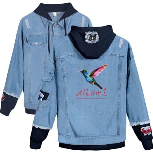 HIP HOP San Holo 2D Denim Jacket South Side Serpents Streetwear Tops Spring Jean Women Jacket Harajuku Denim Clothing Female