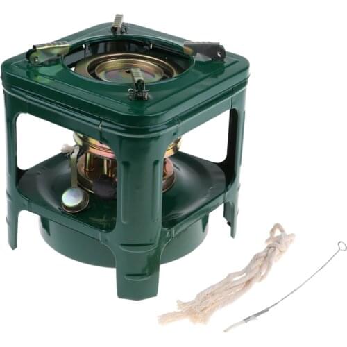 Windproof Outdoor 8 Wicks Kerosene Stove Camping Stove Portable Hiking Cooking Supplies Cookware Heater Burner