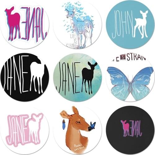58mm Life Is Strange Jane Doe Teal Badge Brooch Pin Accessories For Clothes Backpack Decoration gift