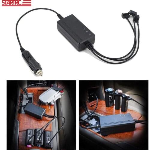 STARTRC Mavic Mini Car Charger 3 in 1 Intelligent Battery Charging Hub Adapter for DJI Mavic Mini Drone Parts 3 pcs Batteries
