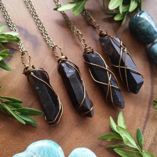 1pcs Smoky Quartz Smokey Quartz Necklace Smokey Quartz Pendant Smokey Quartz Quartz Crystal