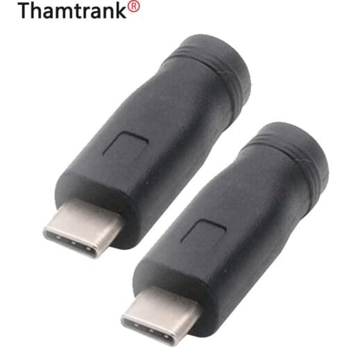 10 pcs DC Type-c 5.5*2.1 female Connector to female 5521 Power Jack DC Power Conector 5.5x2.1 adapter USB Type C Converter