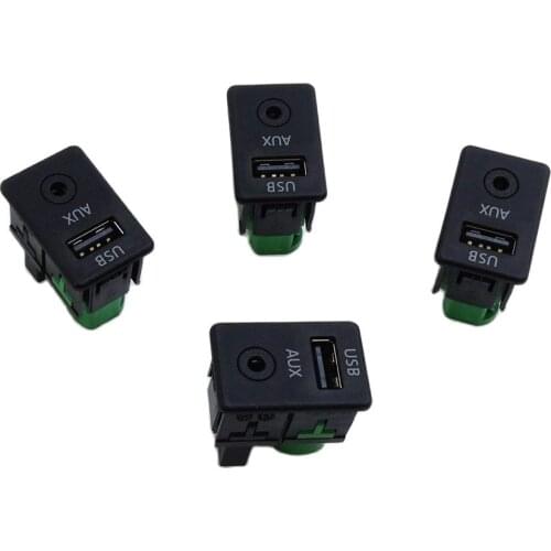 4 Pcs AUX USB Switch Port 3CD035249A For Passat B6 B7 CC Golf MK5 MK6 Bora Magotan Tiguan RCD510 RNS310 3CD 035 249 A