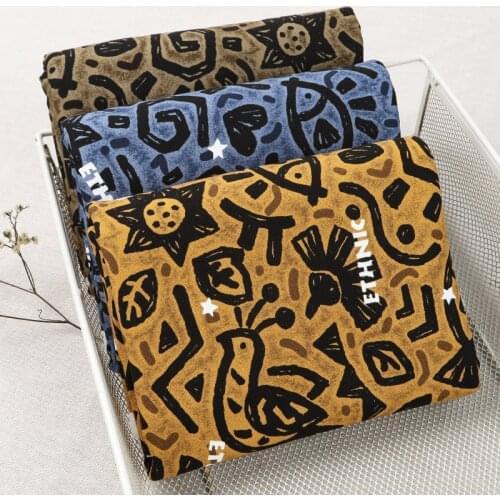 45cm*110cm/Piece,Cartoon Graffiti,Cotton And Linen Printed Cloth,Clothing Tablecloth,Curtain,Puppet Fabric,DIY Handmade Material