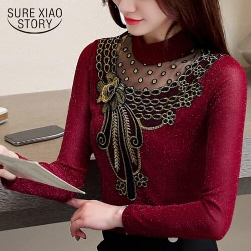 4XL Plus Size Blouses Woman 2021 Autumn New Turtleneck Black Long Sleeve Tops Casual Blouses Women Tops and Blouses 5569