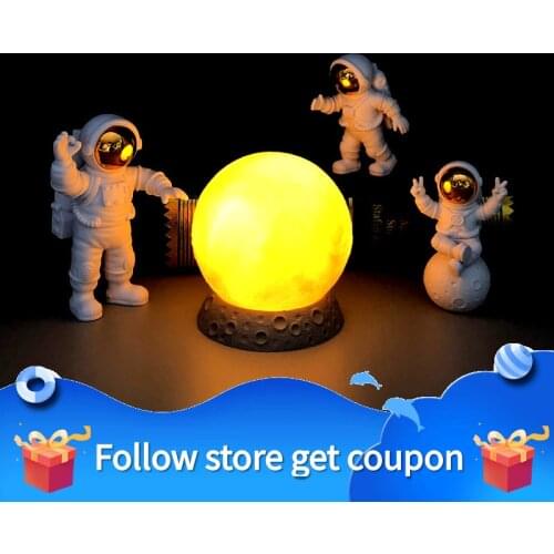 Astronaut Figure Ornaments Desktop Interior Decoration Pendulum Children Toys PVC Solid Doll Electroplate Arts And CraftsGift