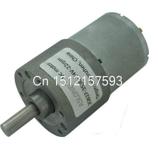 JGB37-3530 Micro Gear Motor DC Geared Motor DC 24V 6mm Shaft Diameter 22RPM