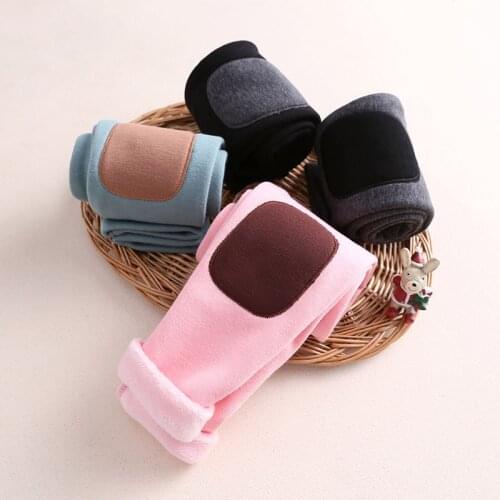 Baby Girl Leggings 2019 New Toddler Girl Winter Clothes Childrens Thick Plus Velvet Leggings Baby Warm Pants Toddler Trousers