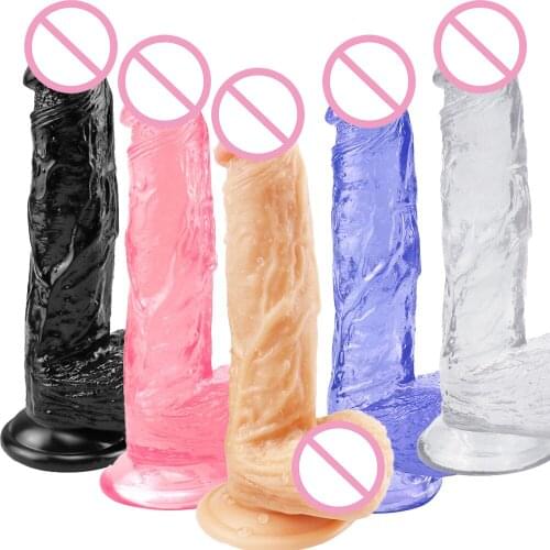 Soft Silicone Realistic Dildo Huge Big Penis with Suction Cup Adult Sex Toys for Woman Lesbian Strapon Female Masturbation Dicks