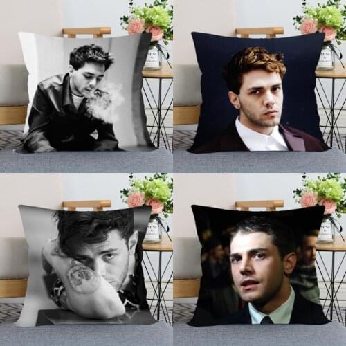 Xavier Dolan Pillow Case Modern Home Decorative Silk Fabric Pillowcase 40X40cm(one sides) For Living Room Pillow Cover 0511