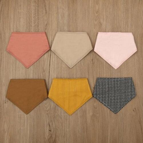 Newborn Drool Bibs Double Side Floral Print Bibs Boys Girls Waterproof Cotton Linen Saliva Towel Bandana Scarf Baby Shower Gifts