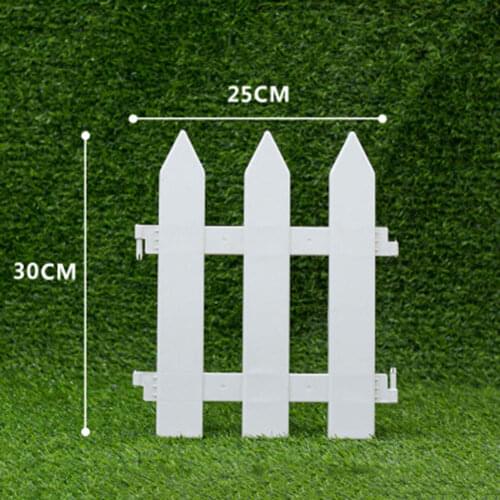 New White PVC Plastic Fence European Style For Garden Driveway Gates Christmas Tree SCI88