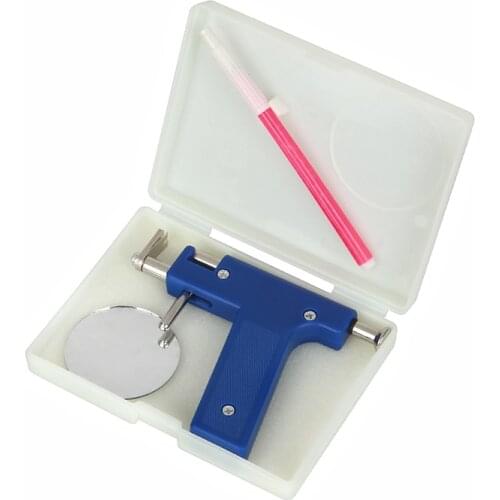Professional Piercing Gun Tools Kit Ear Stud steel Gold Earring Ear Nose Navel Body Piercing Gun Set No Pain