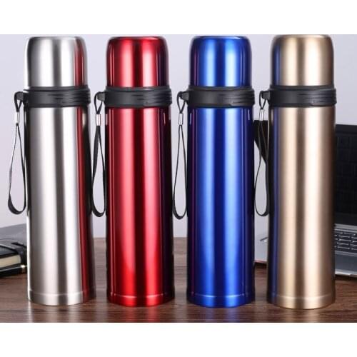 Bullet vacuum flask outdoor portable water cup male and female students vacuum stainless steel kettle teacup custom LOGO