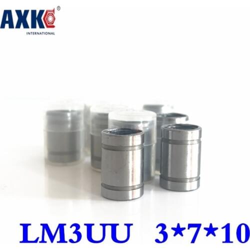 Rolamentos Free Shipping 10pcs/lot Lm3uu 3mm 3x7x10mm Linear Ball Bearing Bush Bushing 3mmx7mmx10mm For 3d Printer Parts Cnc