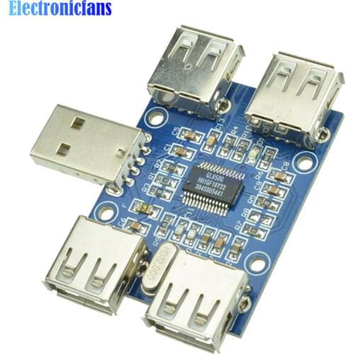 DC 5V USB HUB USB2.0 Hub Concentrator 4-Female USB Expansion Board Module Four USB Expansion Interface
