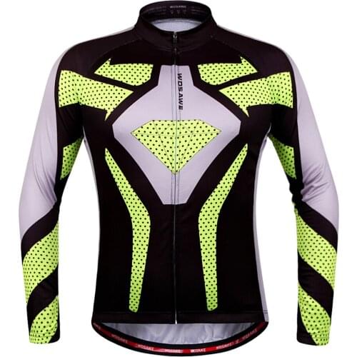 WOSAWE 2020 Outdoor Sports Cycling Jersey Spring Summer Bike Bicycle Long Sleeves MTB Clothing Shirts Wear Bike Jersey