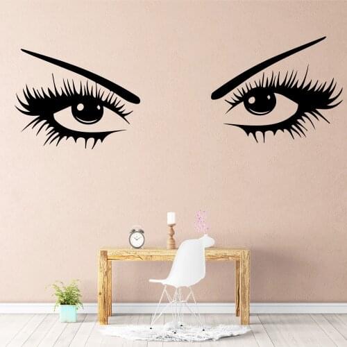 Fun Eyes Wall Sticker House Decoration Decor Living Room Bedroom Removable Removable Mural Vinilo Decorativo Naklejki Na Sciane