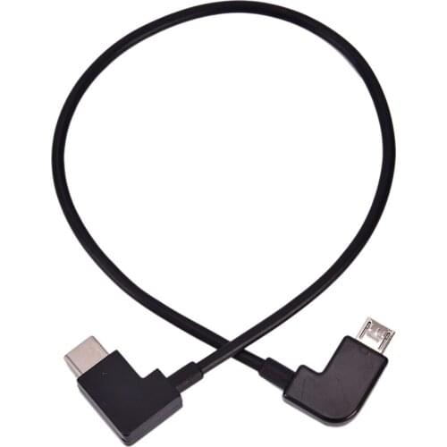 1PC Micro USB to Type C Micro USB Data Cable 90 Degree OTG Cable Cord For Portable DAC Digital Amplifier