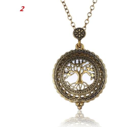 1pc Vintage Chain Magnifying Glass Hot Necklace Pendant Grandma Gift Metal Magnifier