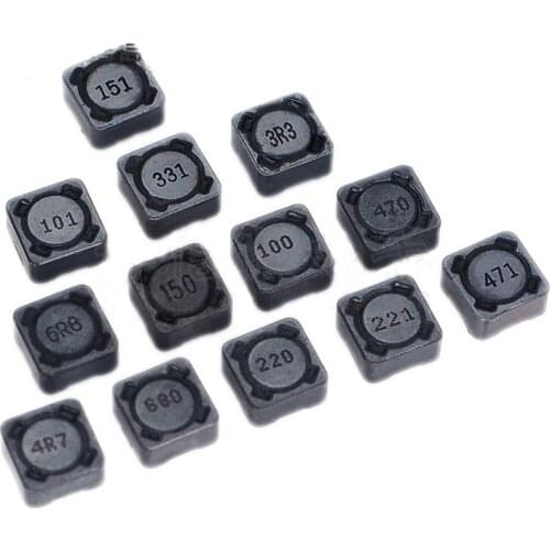 10PCS Shielded Inductor SMD Power Inductor CDRH74R CDRH104R CDRH127R 1uH 4.7uH 10uH 22uH 47uH 68uH 100uH 220uH 680uH 1mH 1.5mH