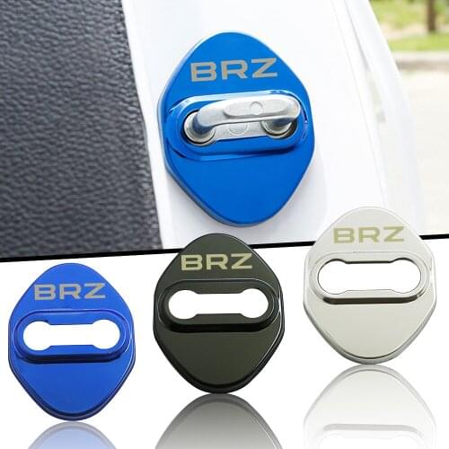2pcs 3D stainless steel Car door lock cover Car sticker for brz Car Accessories