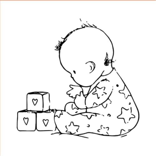 10x10 Baby baby New Transparent Clear Rubber Stamp Sheet Cling Scrapbooking Photo Album PaperCard DIY Craft