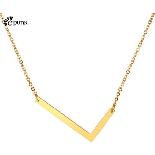 Alphabet Initial Pendant Necklace Collar Fashion Stainless Steel Letter L choker chain P2612G