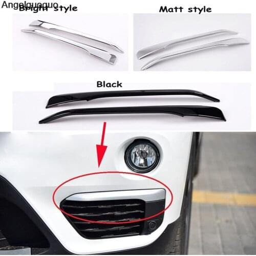 Car refiting car Front fog lamp foglights Cover shield decoration frame sticker for 2016-2018 BMW X1 F48
