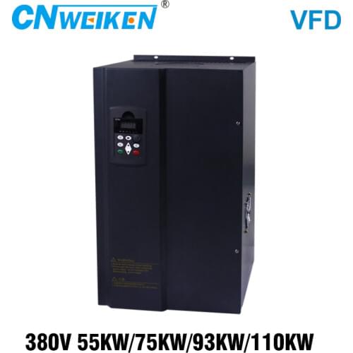 Frequency Converter For Motor 380V 55KW/75KW/93KW/110KW 3 Phase Input And Three Output 50hz/60hz AC Drive VFD Frequency Inverter