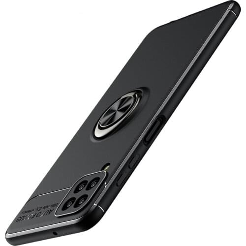 For Galaxy A12 Case Magnetic Car Mount Protective Cover For Samsung GalaxyA12 5G Shockproof Soft Silicone Phone Cover