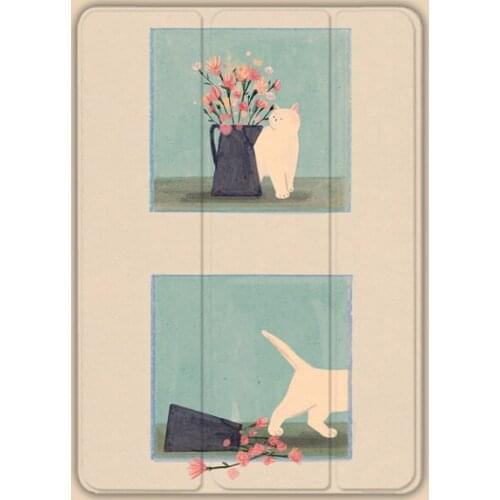 For Ipad Pro 11 Mini 5 Air 4 Case 2020 Protective Sleeve Three-fold Simple Anti-fall Shell