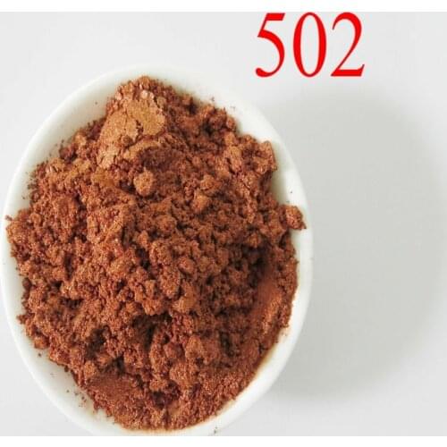 Sell color mica powder, pearl pigment, brown pearlescent pigment,1lot=100gram 502 brown,free shipping