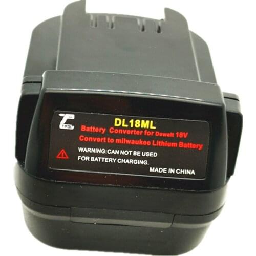 DL18ML Battery Converter Adapter For Milwaukee 18V Li-Ion Battery M18 XC 48-11-1815 M18B2 M18B4 M18BX 18V/20V Lithium tools