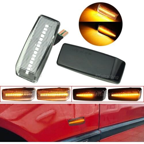 For Mercedes Benz C E S SL CLASS W201 190 W202 W124 W140 R129 Dynamic Blinker Indicator LED Turn Signal Side Marker Light