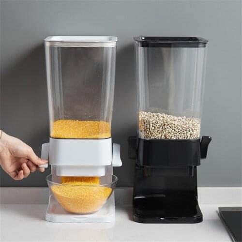 5500ML Kitchen Food Seal Jar Storage Dry Fruits Snacks Storage Grain Dispenser Airtight Hand Crank Box Moisture-proof