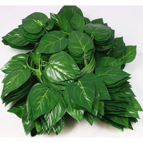 NuoNuoWell 12pcs-Pack Artificial Fake Silk Wall Floral Vine Ivy Grape Flowers Leaf Rattan For Room Windows Lifelike