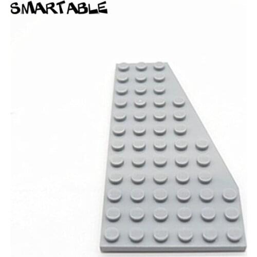 Smartable Wedge Plate 6x12 Right Building Blocks MOC Parts Toys For Kids Creative Compatible All Brands 30356 Toys 10pcs/lot