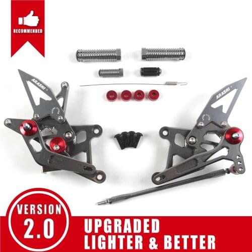 Arashi 1 Set For HONDA CBR250R 2015 - 2018 CNC Rider Rearset Adjustable Footrest Foot Pegs CBR 250 R CBR250 250R 2015 2016 2017