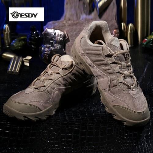 Outdoor Desert US Tactical Sneakers 1200D Nylon chamoi leather Men sport Hiking walking camping Shoes Boots Military sapatilhas