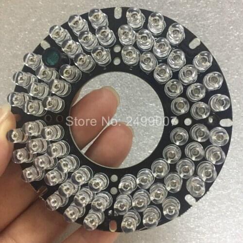Lihmsek 940nm Invisible LED Board for IR Infrared Illuminator CCTV Camera No red exposure light Board for lamp 72pcs IR LEDs