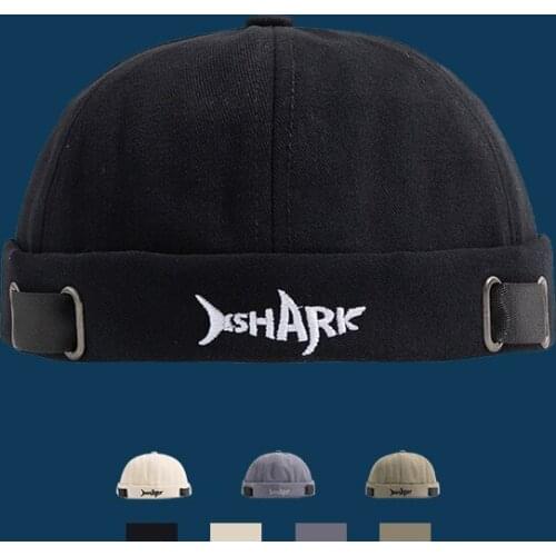 Novelty Fold Skullcap Retro Men Sailor Cap Women Warm Rolled Cuff Bucket Cap Brimless Hat Adjustable Winter Hat Bonnet Beanies