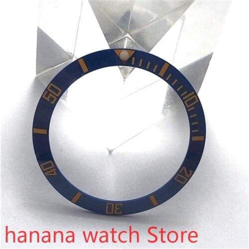 Bliger brand new high-quality hot-selling 40mm pearl rotating watch bezel drak blue suitable for 43mm self-winding mens watch